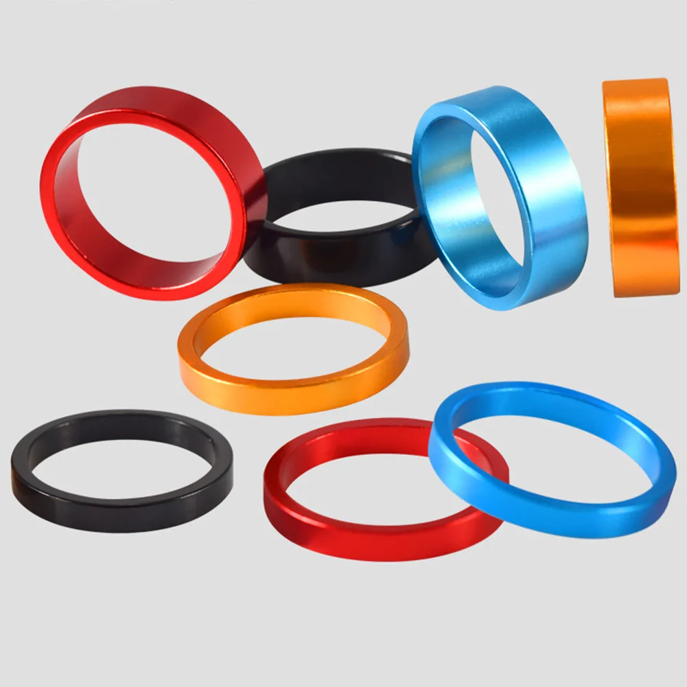 

1pc Head Bowl Washer Bicycle Front Bowl Washer Aluminum Alloy Front Fork Pad Ring Accessories Anodized Coating