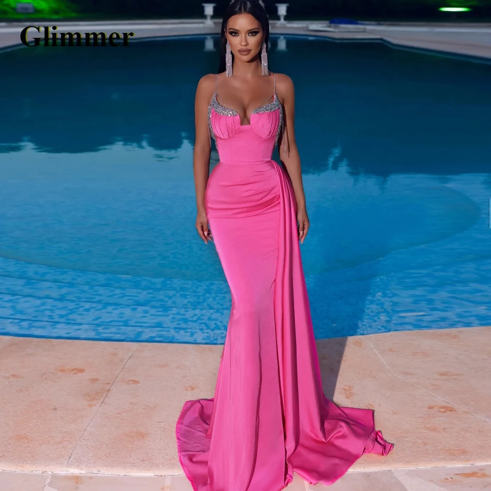 

Glimmer Simple Evening Dresses Sweetheart Formal Prom Gowns Custom Made Special Occasion Vestidos De Fiesta Noche Robe Soiree
