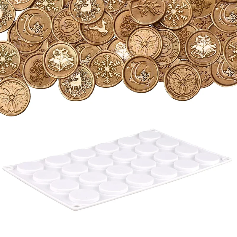 Promotion! Silicone Pad/Wax Stamp Pad 24 Pore Wax Seal with Removable Adhesive Points for DIY Craft |