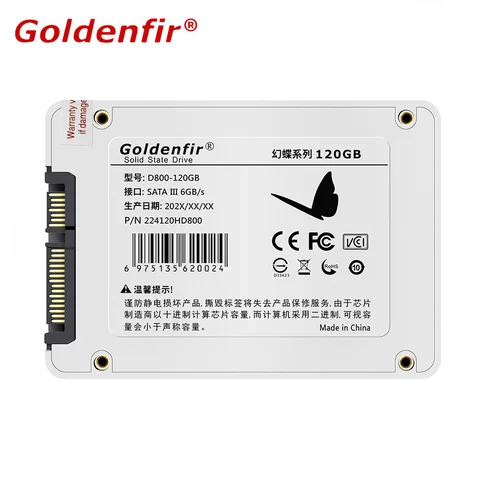 Жесткий диск SATAIII 2,5 SSD 120 ГБ 240 ГБ 500 Гб Goldenfir D800 2,5 дюйма твердотельный накопитель 360 ГБ 480 ГБ 720 ГБ 1 ТБ SATA3 6 Гб/с