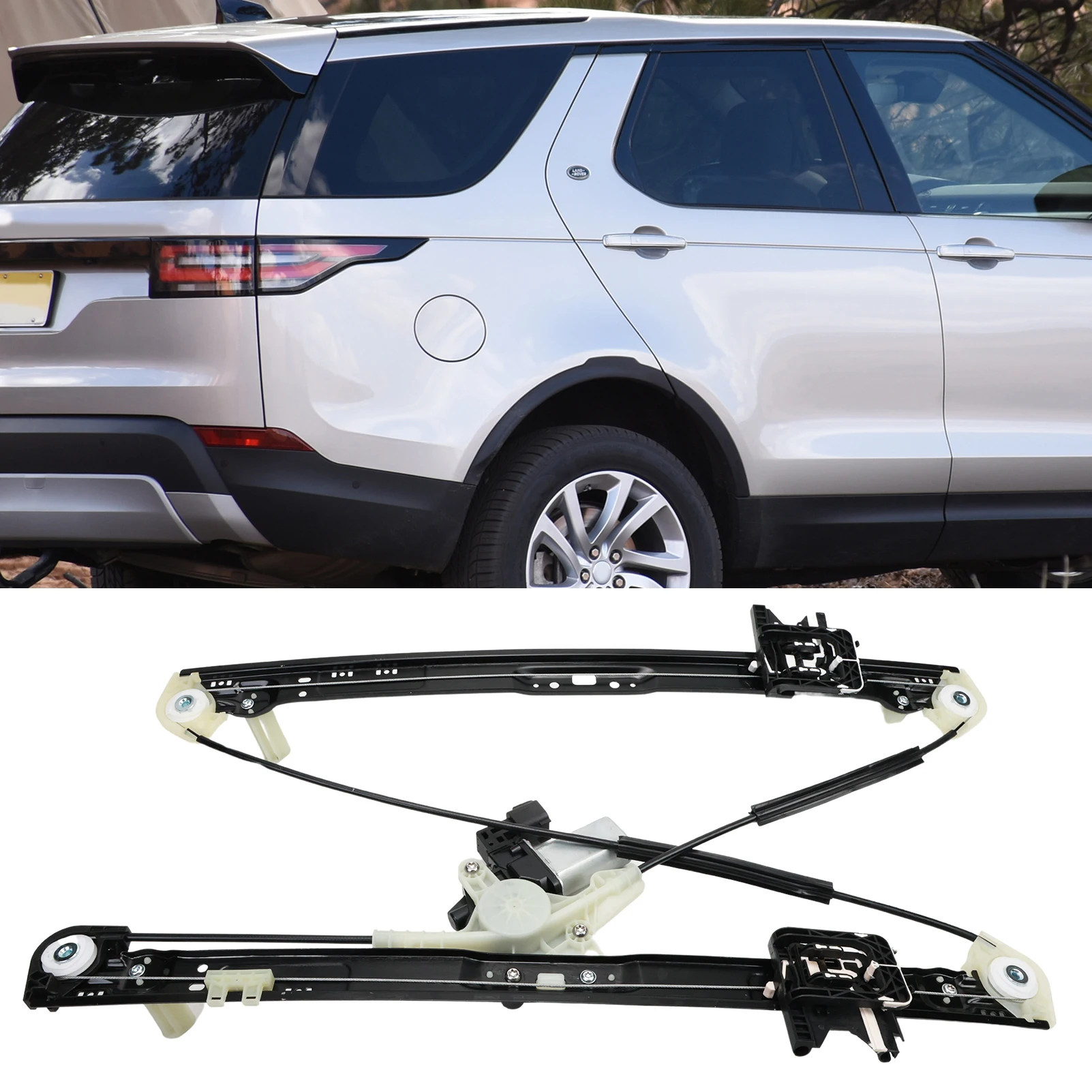 Электрический стеклоподъемник с мотором задний правый для La-nd R0ver Discovery V L462 All enine