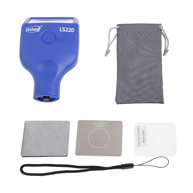 

L69A Многофункциональный тестер толщины лакокрасочного покрытия 0-2000 мкм 0,1 мкм Fe NFe Датчик датчика LS220 для автомобиля