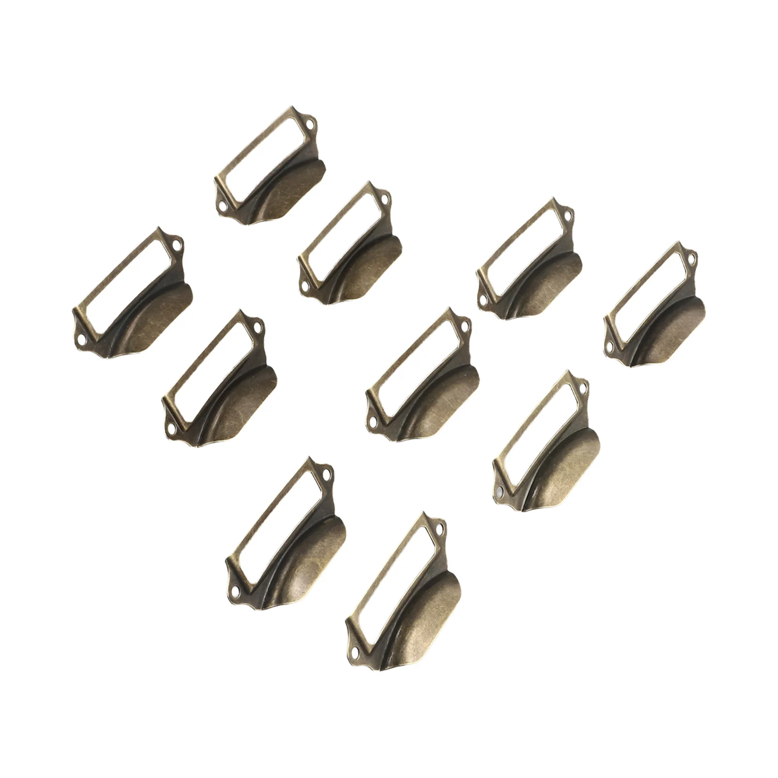 Этикетка с ручкой для домашнего шкафа ящика файлов рамка в стиле ретро винты