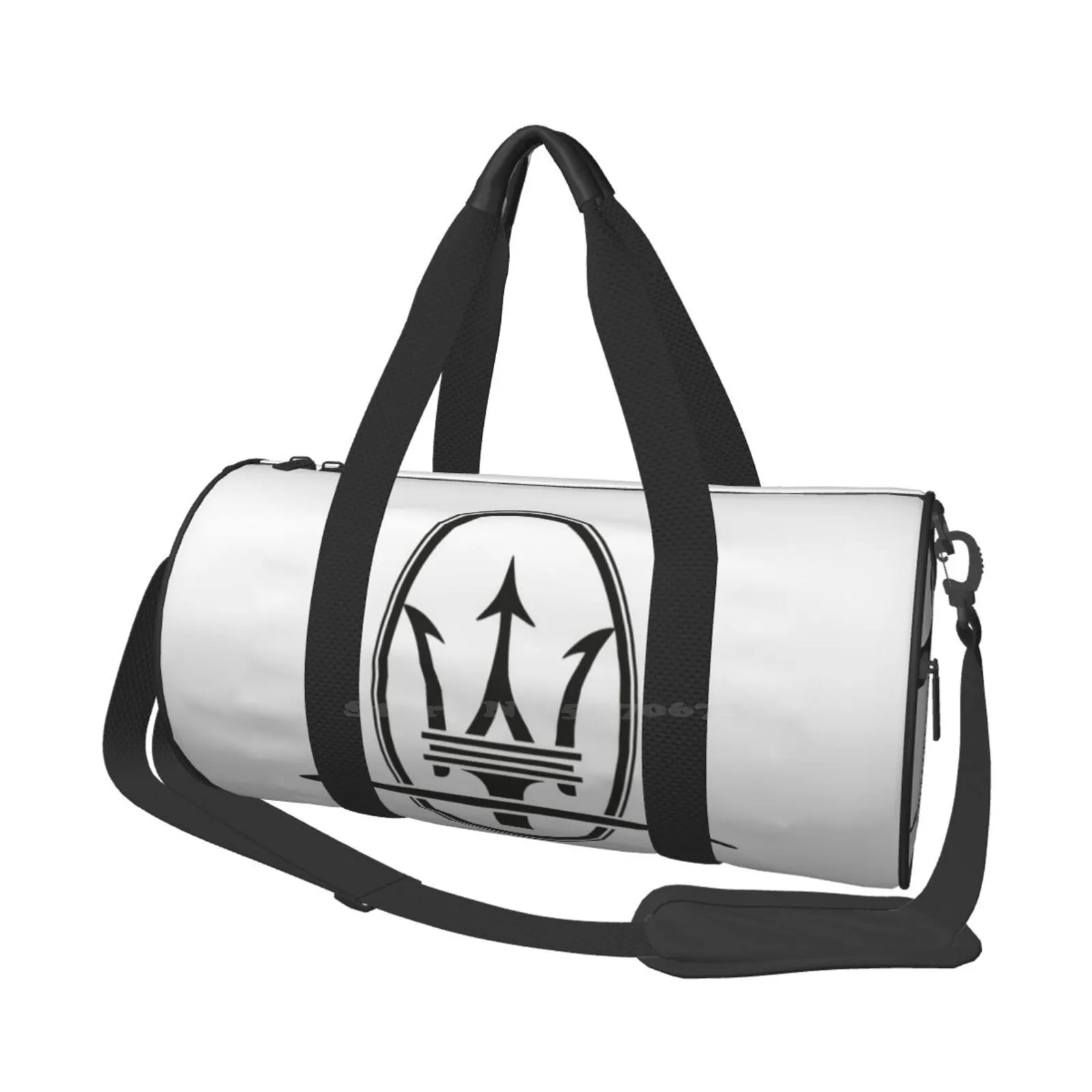 

Maserati Trident Logo Black Large-Capacity Shoulder Bag For Shopping Storage Outdoor Alfa Romeo Auto Car Fiat Italy Logo Luxury
