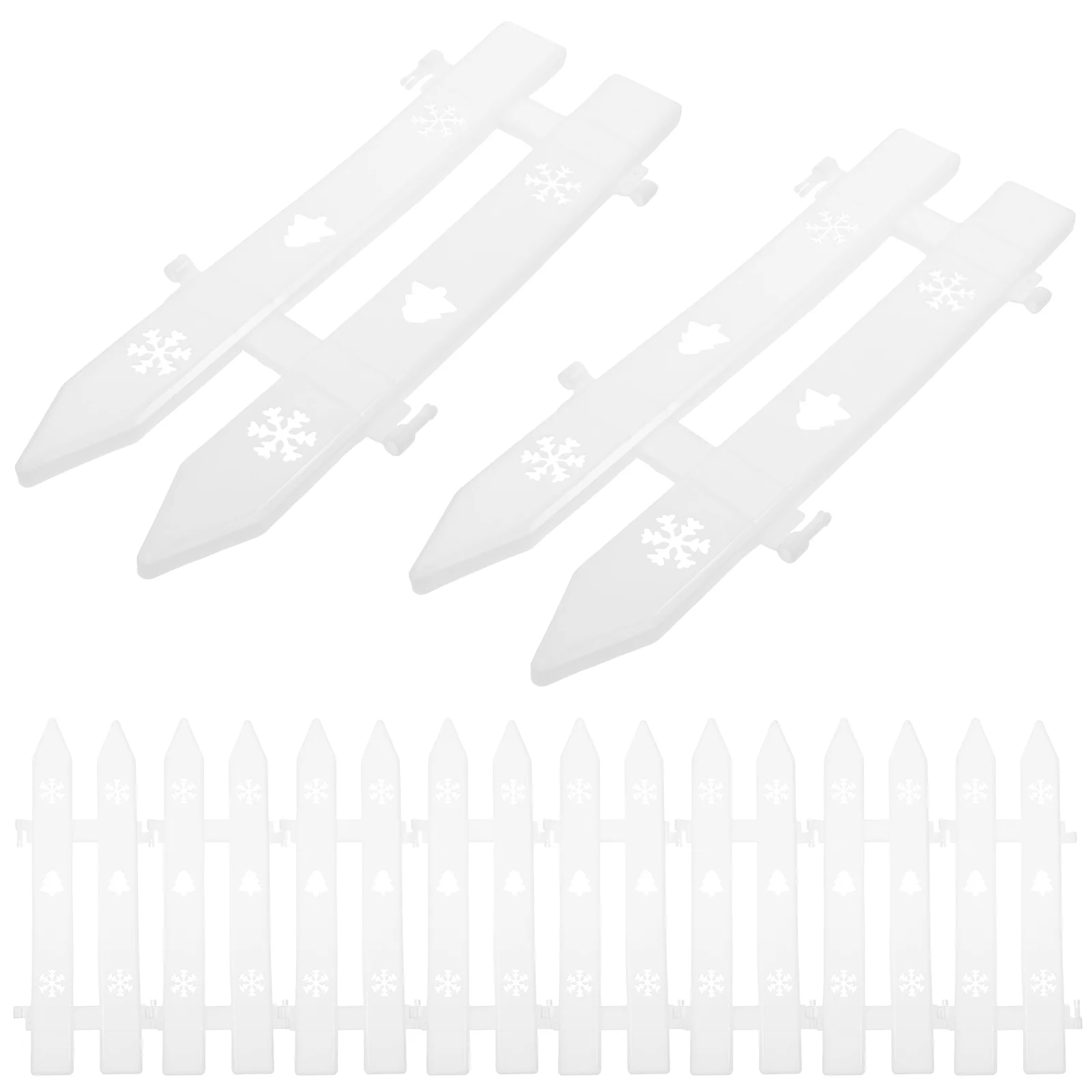 

20 Pcs Decor Fence Decorate Garden Fences Ornament Plastic Balcony Courtyard Lawn