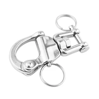 swivel eye snap shackle anchor rigging 316 stainless steel quick release eye bail for marineboatsailingyacht