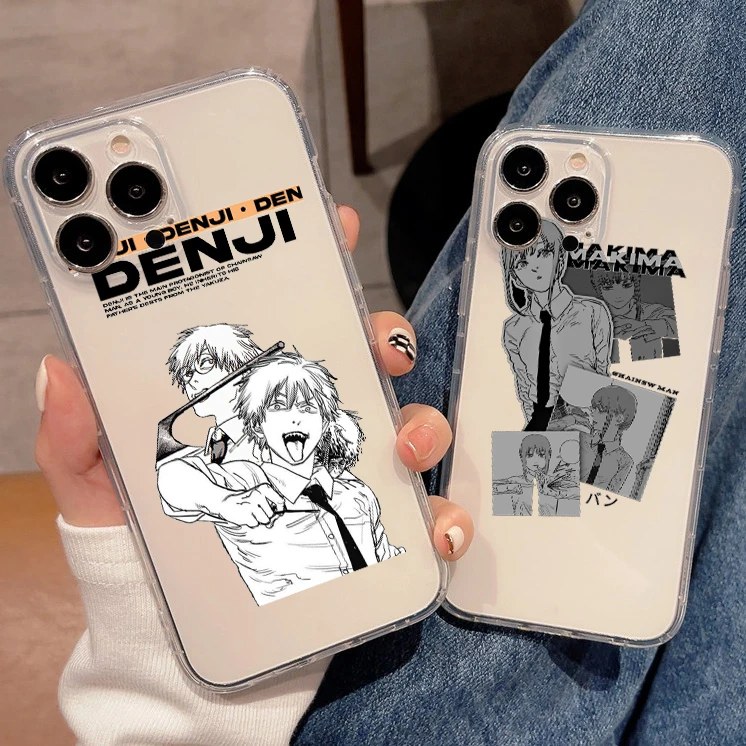 

Anime Chainsaw Man Pochita Phone Cases For iPhone 11 12 13 Mini SE 2020 6 6S 7 8 Plus X XS XR Pro Max Transparent Shell
