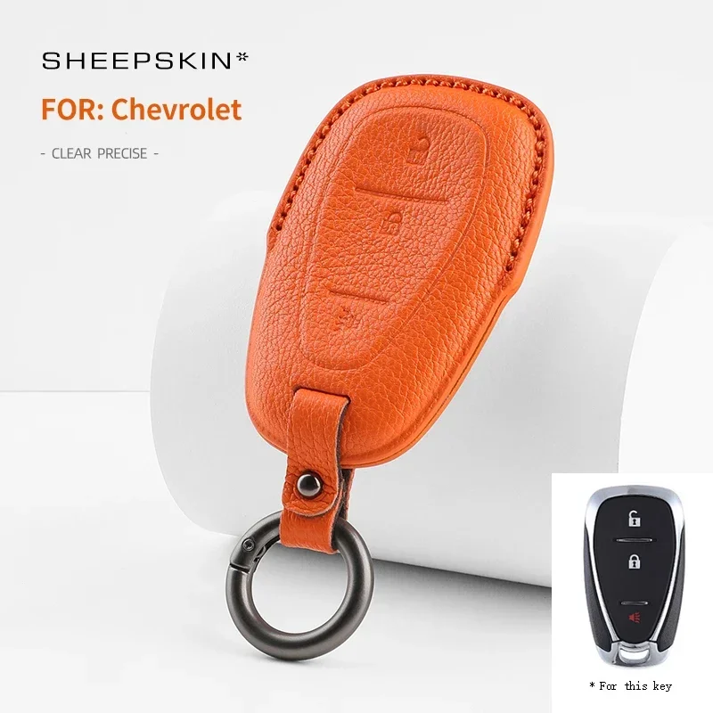 Овчина для Chevrolet Cruze Spark Camaro Volt Bolt Trax Malibu 3 кнопки шрам брелок держатель аксессуары