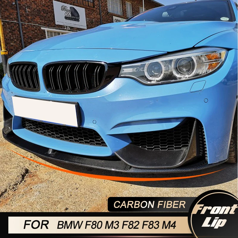 zderzaka przedniego do BMW F80 M3 F82 F83 M4 2014-2019 Sedan Coupe Convertible Fartuch przedni Zestaw karoserii z włókna węglowego