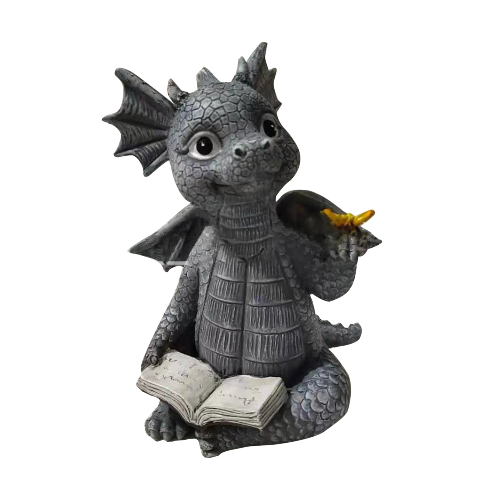 

Garden Dragon Sculptures Adorable Sleeping Baby Dragon Stone Finish Figurine Outdoor Garden Patio Sculptures & Statues Resin