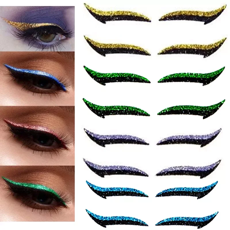 

Набор водонепроницаемых женских 6 пар, многоразовые двойные линии век, стикеры для макияжа глаз, самоклеящиеся Стикеры для век, инструменты ...