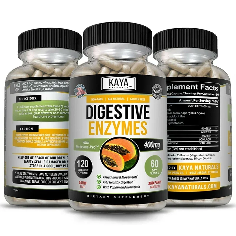 

Digestive Enzymes Capsules Adult Digestive Enzyme Supplements Beneficial Bacteria Immune System Support and Healthy Digestive