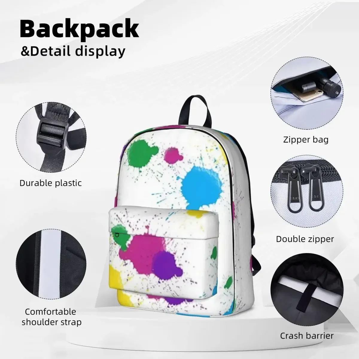 Дизайнерские женские рюкзаки с рисунком Splotch для мальчиков и девочек