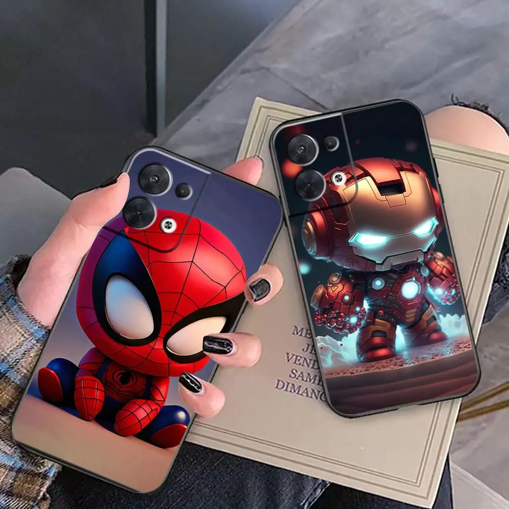 

Case For OPPO RENO 10 8 8T 7 7Z 6 6Z 5 4 3 2 2F PRO PLUS 4G FIND X2 X3 X5 5G Case Capa Funda Coque The Cute Cartoon Avengers