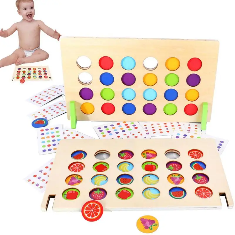 

Игрушка Монтессори с цветовым рисунком, Обучающие игрушки, пазл, игрушка для детей с сочетанием цветов и форм, развивающая головоломка для детей