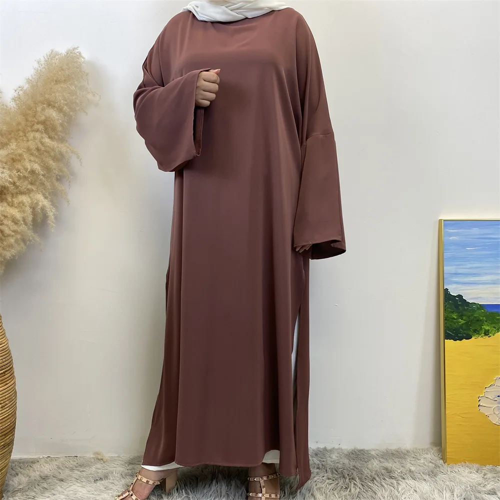 2024 Саудовская Аравия мусульманское женское скромное платье Ид Дубай простой