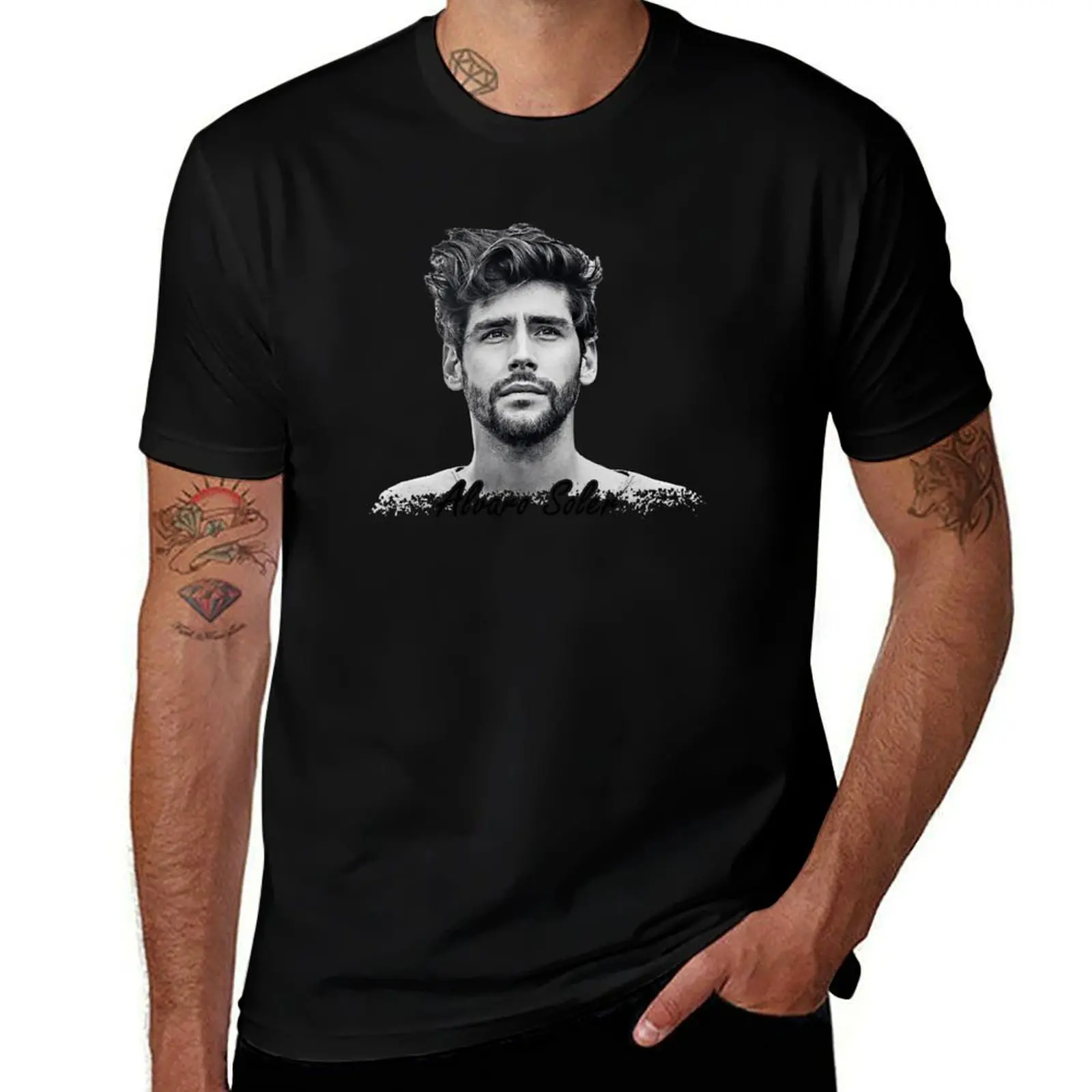 Фото Футболка Alvaro Soler для фитнеса, быстросохнущая, с короткими рукавами №1