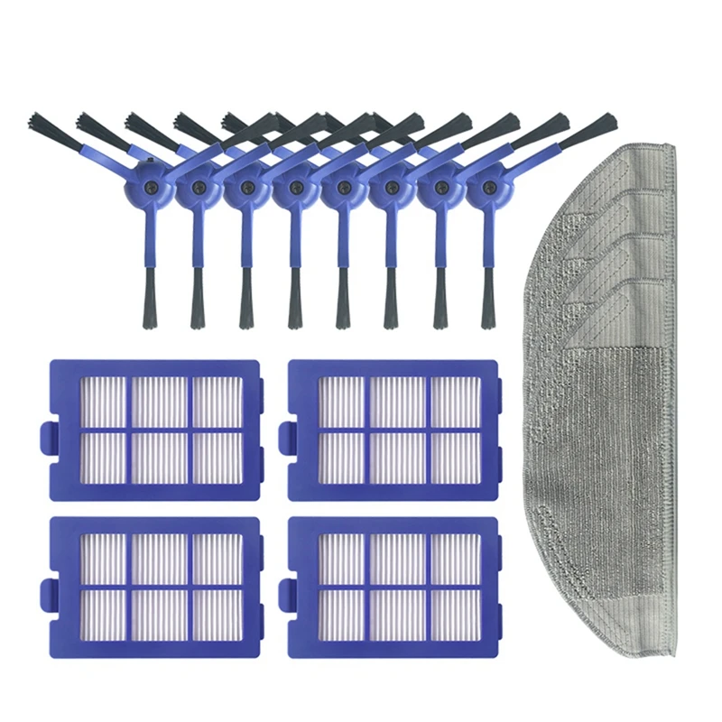 

16PCS Replacement Parts For Eufy Robovac X8 Hybrid Robot Vacuum Cleaner Side Brush Mop Cloths Hepa Filter Accessories