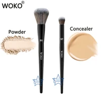 pro 55 powder brush contour bronzer powder makeup brush pro 57 professional synthetic hair cream concealer blending makeup tool