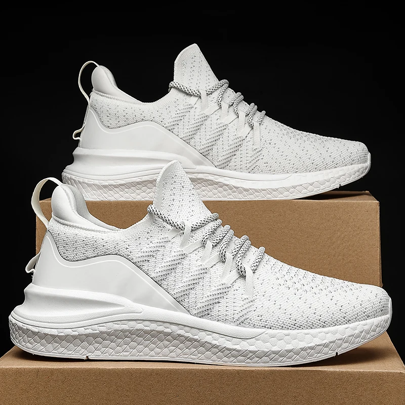 2022 Newest Xiaomi Mijia Sneakers 4 Upgrade Version Men Fashionable Breathable Flying Woven Antibacterial Sports Running Shoes