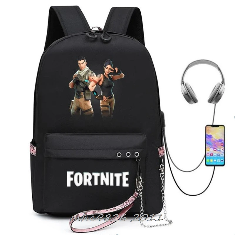 Рюкзак игровой FORTNITE для мальчиков и девочек сумка ноутбука большой вместимости