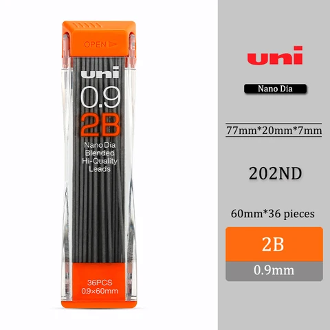 Механический стержни Uni Brand 0,9 мм для карандаша 0,9-202ND для офисных и школьных принадлежностей