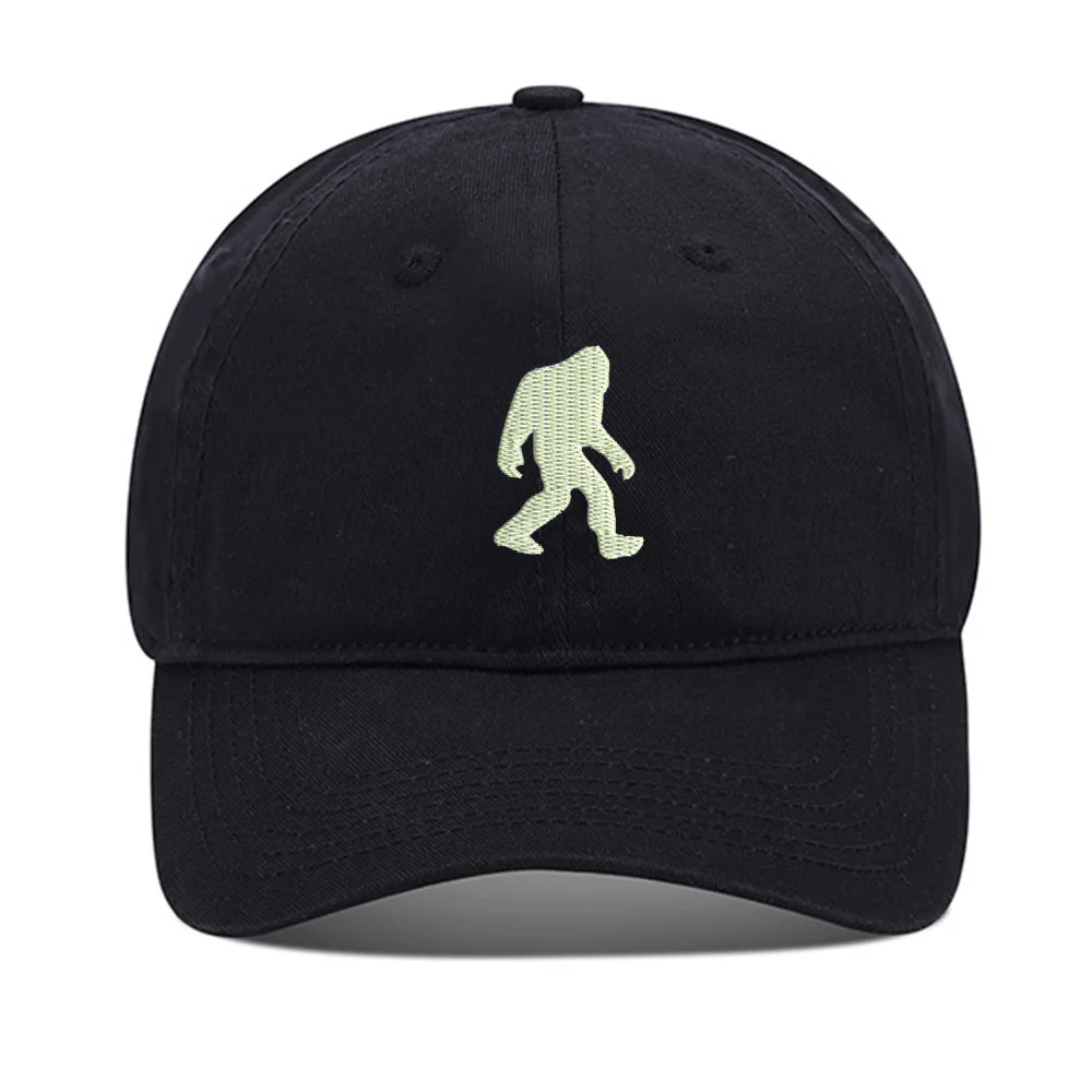 

Lyprerazy Baseball Caps Bigfoot Sasquatch Unisex Embroidery Baseball Cap Washed Cotton Embroidered Adjustable Cap