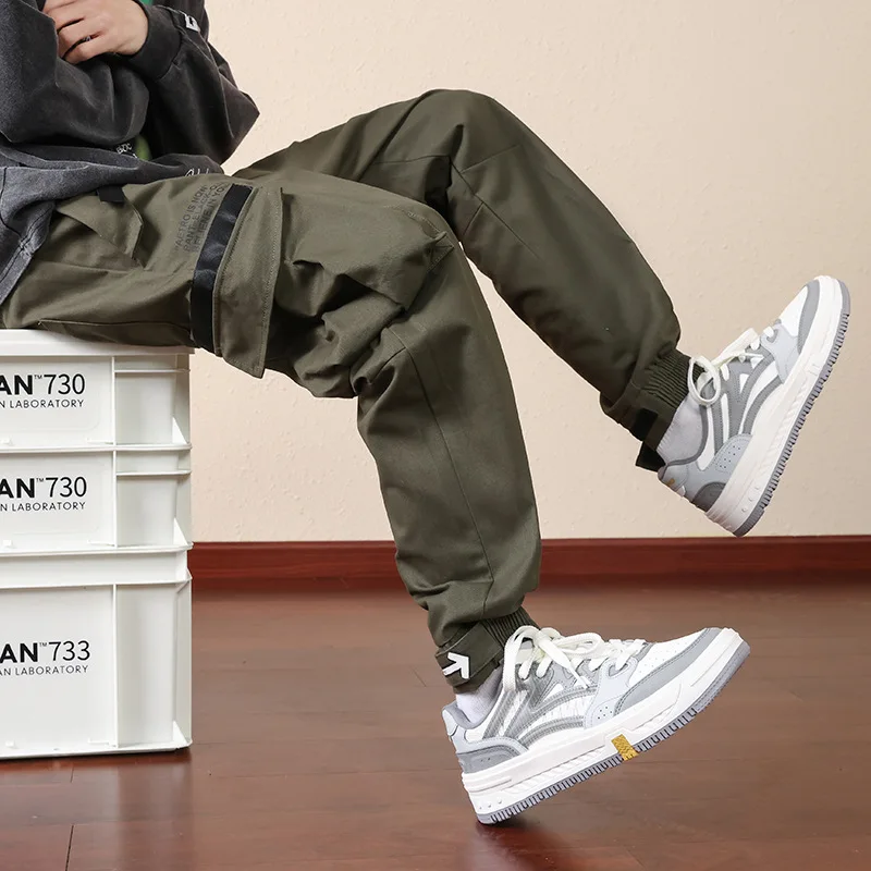 Men's Wear Summer Sweatpants For Men Malbon Golf Thin Solid Color Streetwear Loose Bib Overall Straight Pants Work Clothes