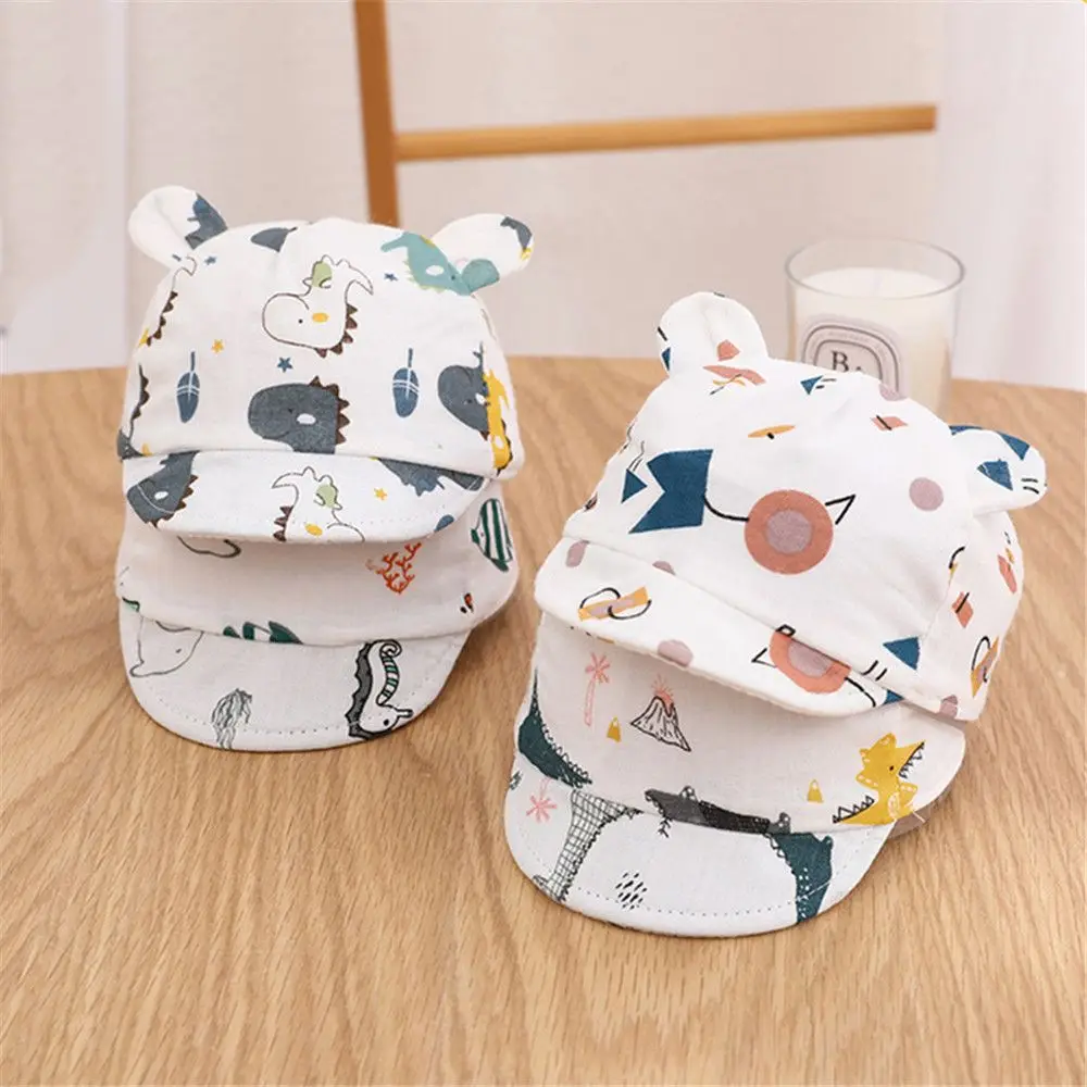 

Outdoor Printed UV Protection Cute Cartoon Newborn Beach Hat Baby Baseball Cap Kids Sun Hat