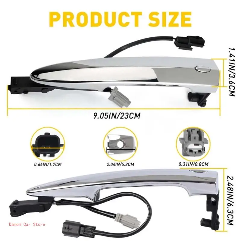 Наружные дверные ручки крышка рамка декор автомобиля водонепроницаемая