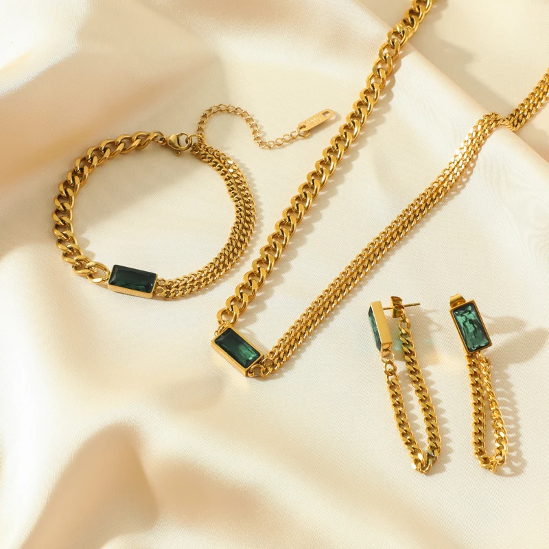 Серьги EILIECK из нержавеющей стали 316L 4 цвета бриллиантовый браслет серьги для