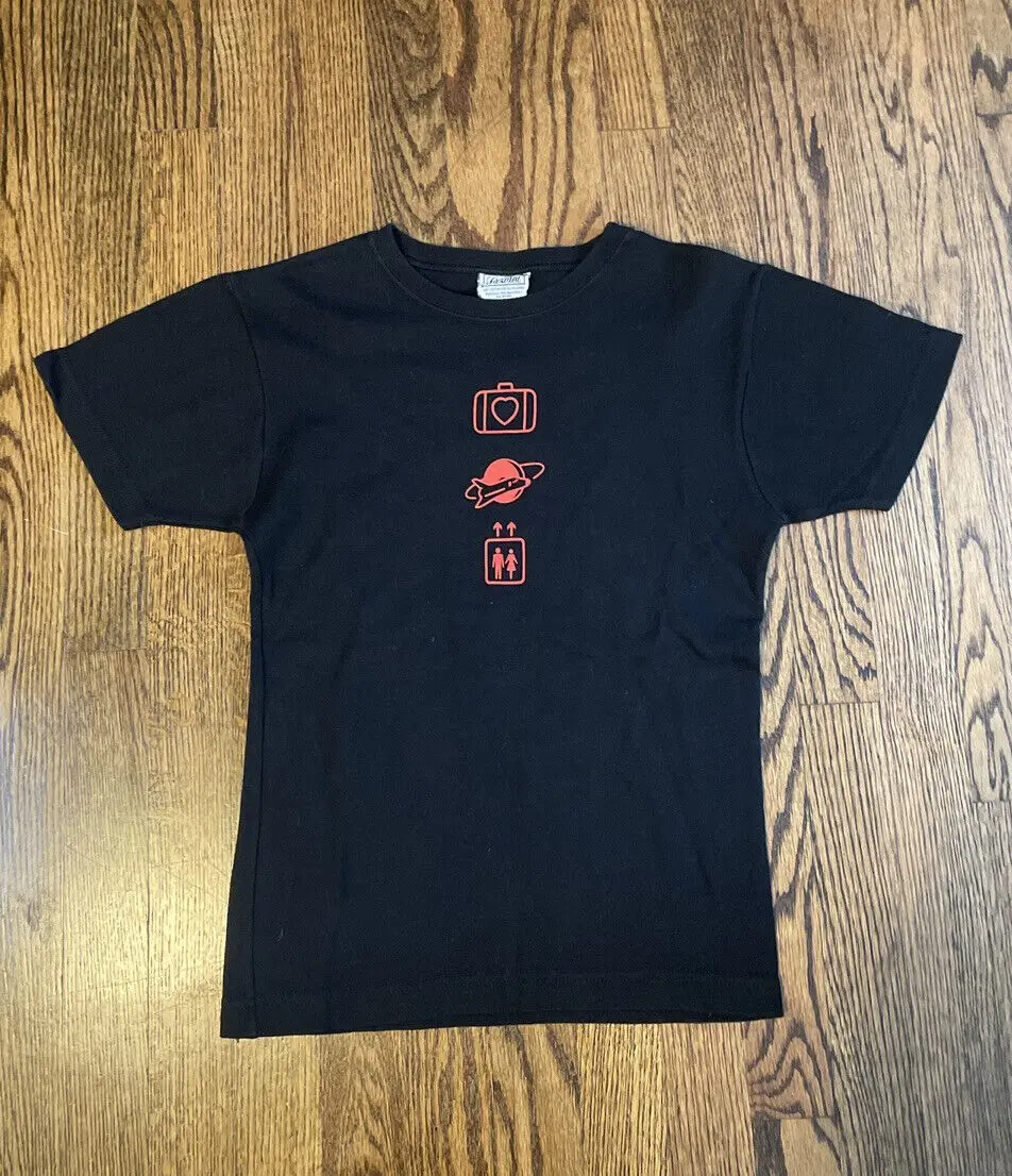 Винтажная двухсторонняя футболка марки Gaziani 2001 U2 Elevation Tour