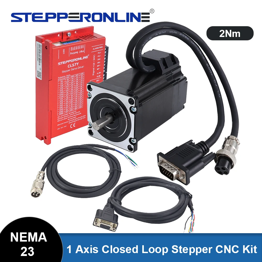 

STEPPERONLINE Шаговый двигатель Nema 23 с сервоприводом CL57Y