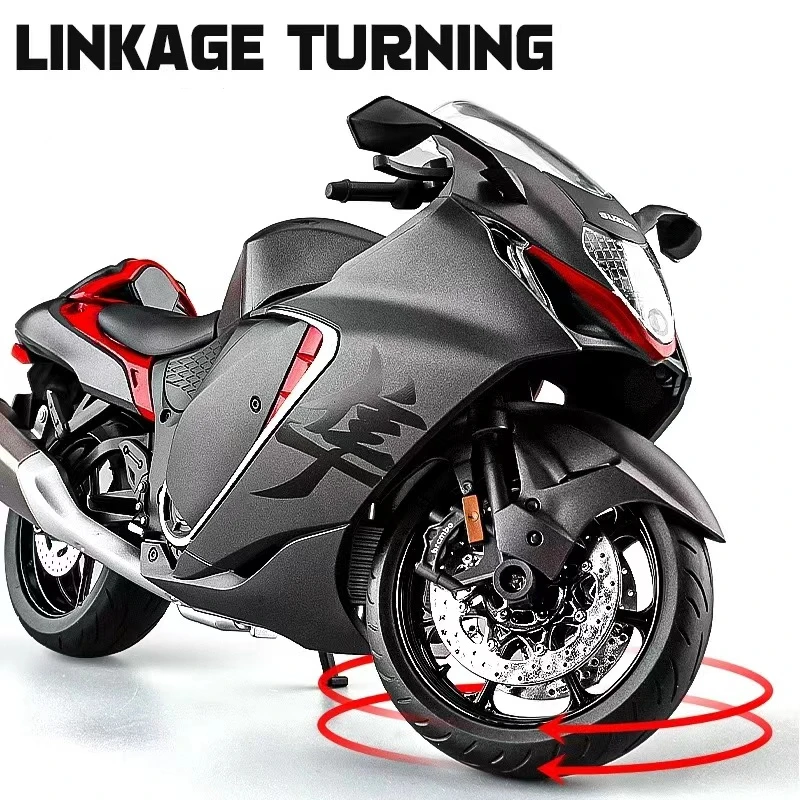 Модель гоночного мотоцикла 1:9 SUZUKI Hayabusa из сплава модель литая металлическая