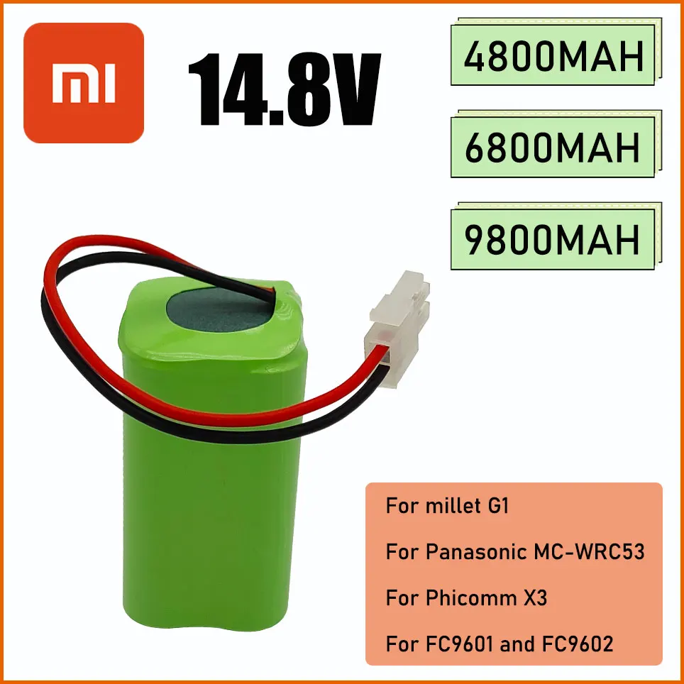 

14.8V 4800MAH 100% Brand New Xiaomi 4S1P Battery for iLife V50 V55 V3s Pro V5s Pro V8s X750 Robot Vacuum Cleaner Battery and BMS