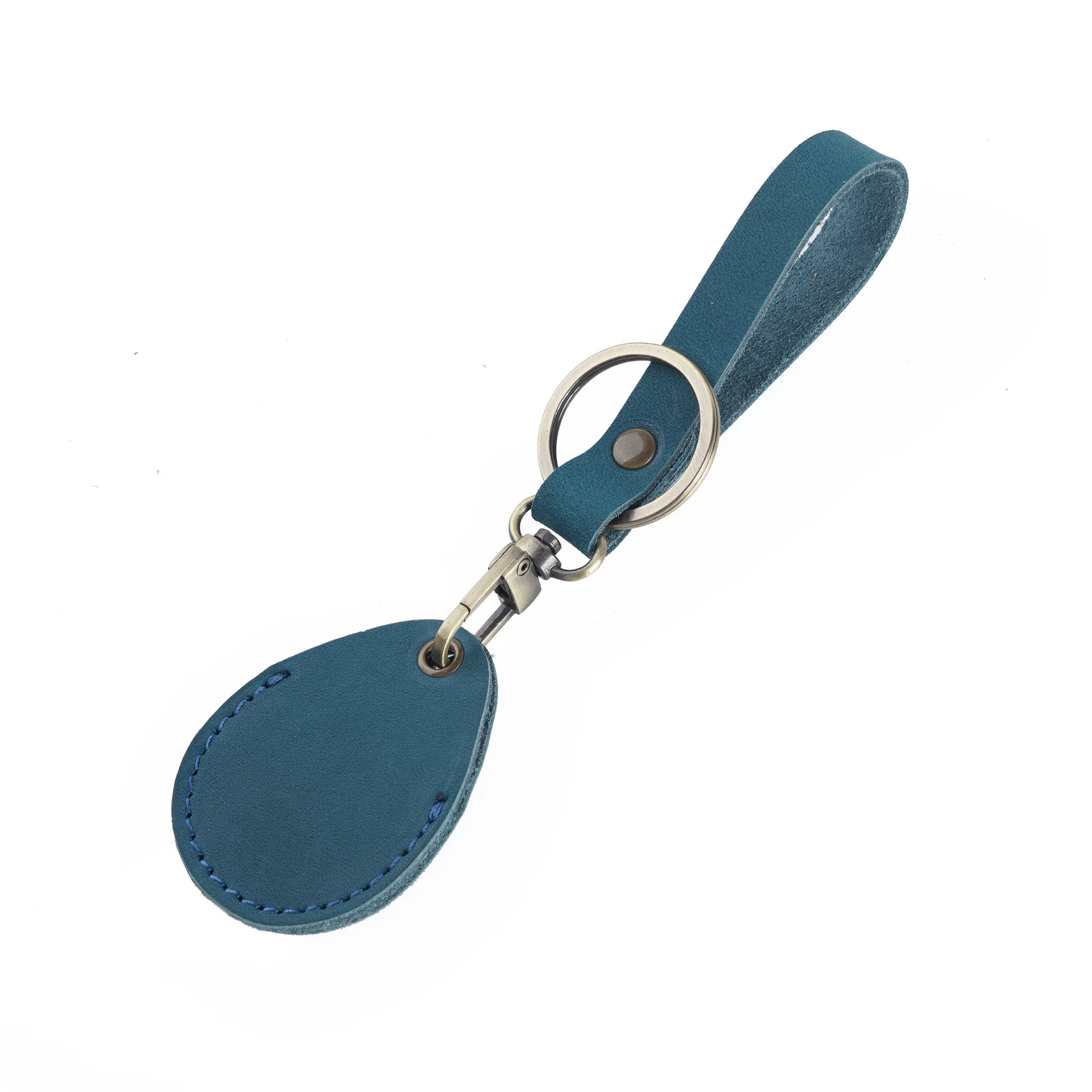 Держатель для ключей из натуральной кожи маленький портативный держатель