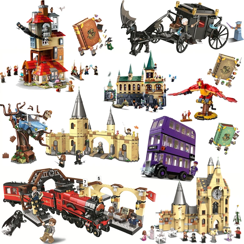 

2022 Harrisly, запрещенный лес, Umbridge & Encounter Tower 4 On The Burrow Hedwig, строительные блоки, игрушки, подарки, книги горькой
