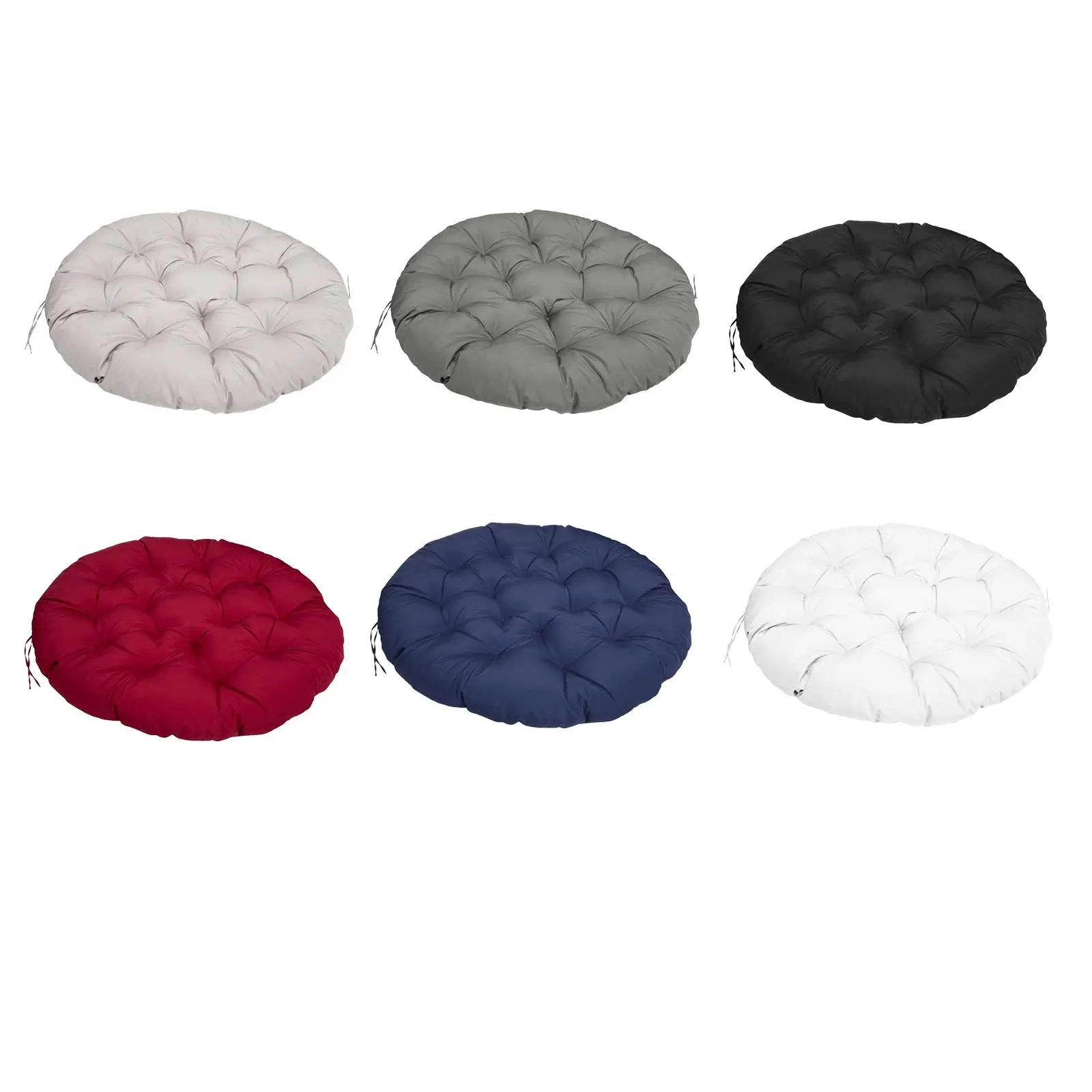 Outdoor Seat Cushion Water Resistance Removable 60x60cm for Garden Egg Chair