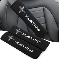 car seat belt pad safety belt cover car styling for ford mustang 2005 2006 2007 2008 2009 2016 gt mach e 2013 escala accessories