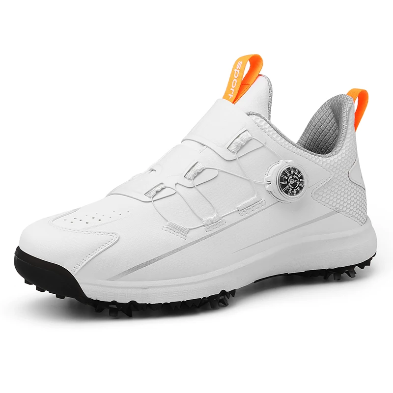 Waterproof Golf Shoes Men Spikes Golf Sneakers for Men Size 46 47 Golfers Sneakers Outdoor Anti Slip Walking Shoes Male