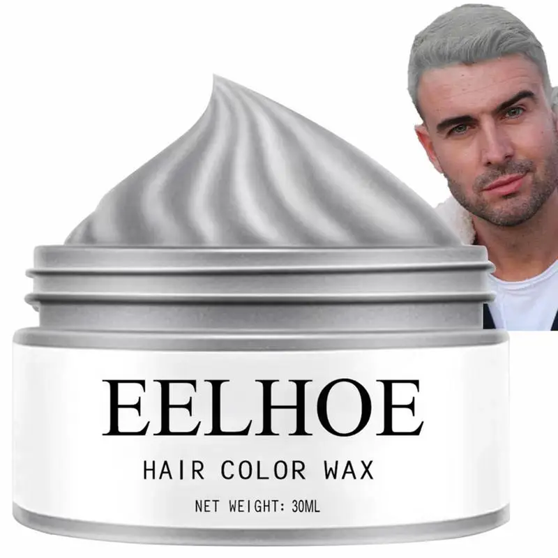 Wax Men Diy Mud One-time Molding Paste Dye Cream Hair Mud For Hair Coloring Styling