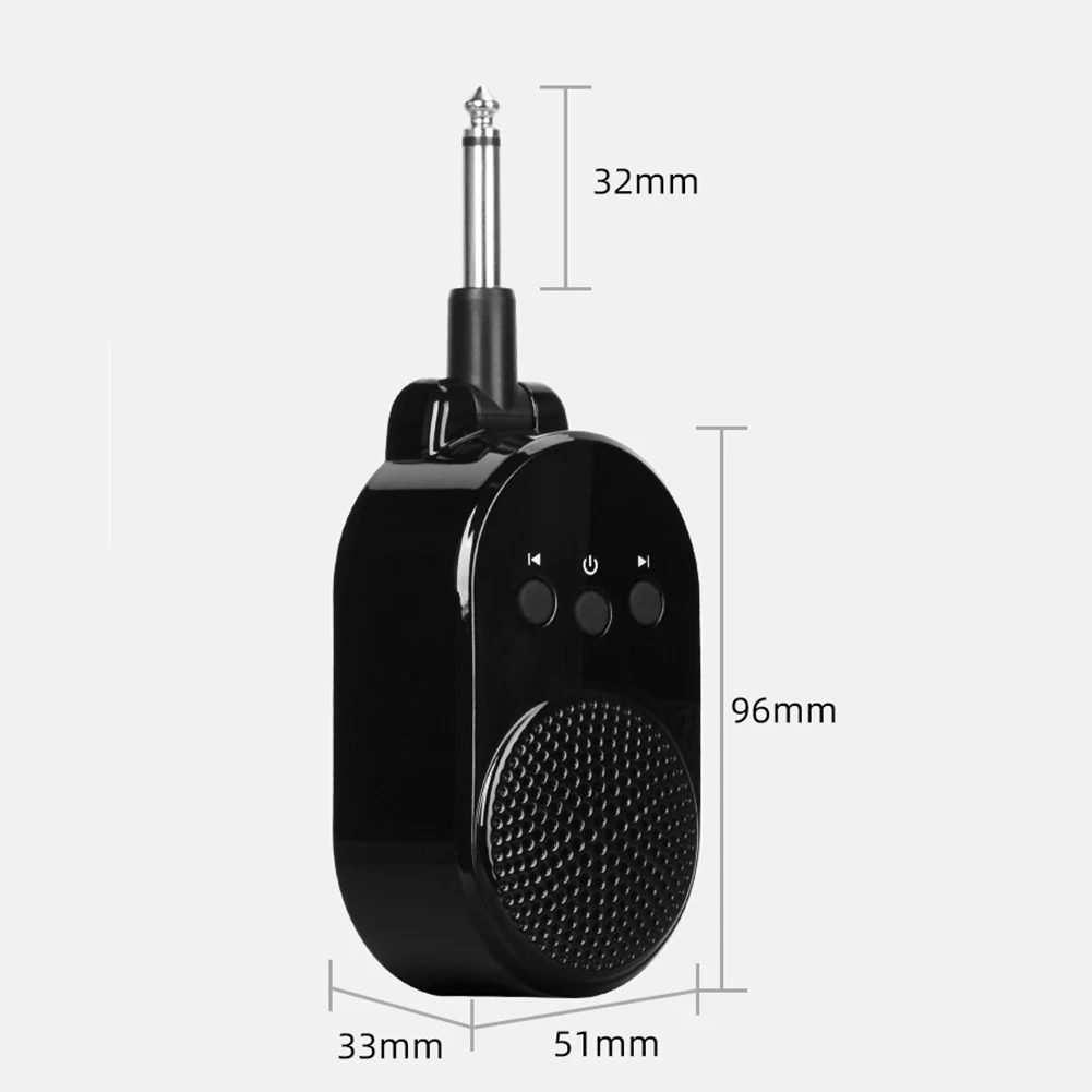 Mini Guitar Amplifier USB Rechargeable Guitar Transmitter Receiver  Built-in Battery For Electric Guitar Bass Accessories enlarge