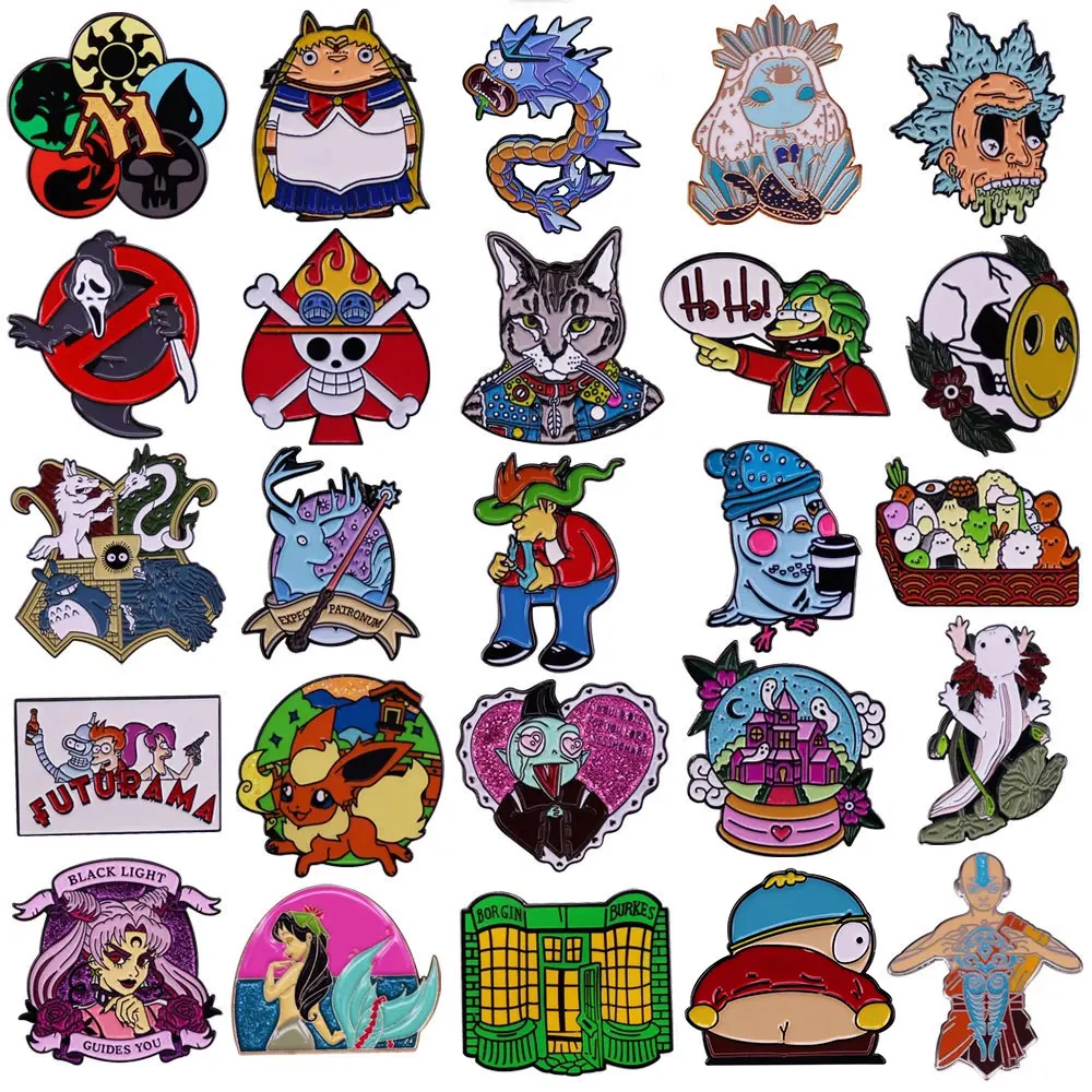 Новинка 2022 жесткие заколки для лацканов в стиле аниме фильмов и игр