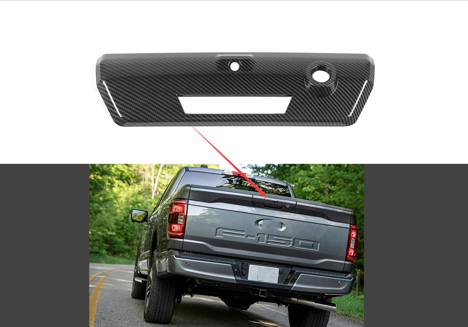 Задняя дверь автомобиля ручка задней двери декоративная накладка для Ford F150 2021 2022