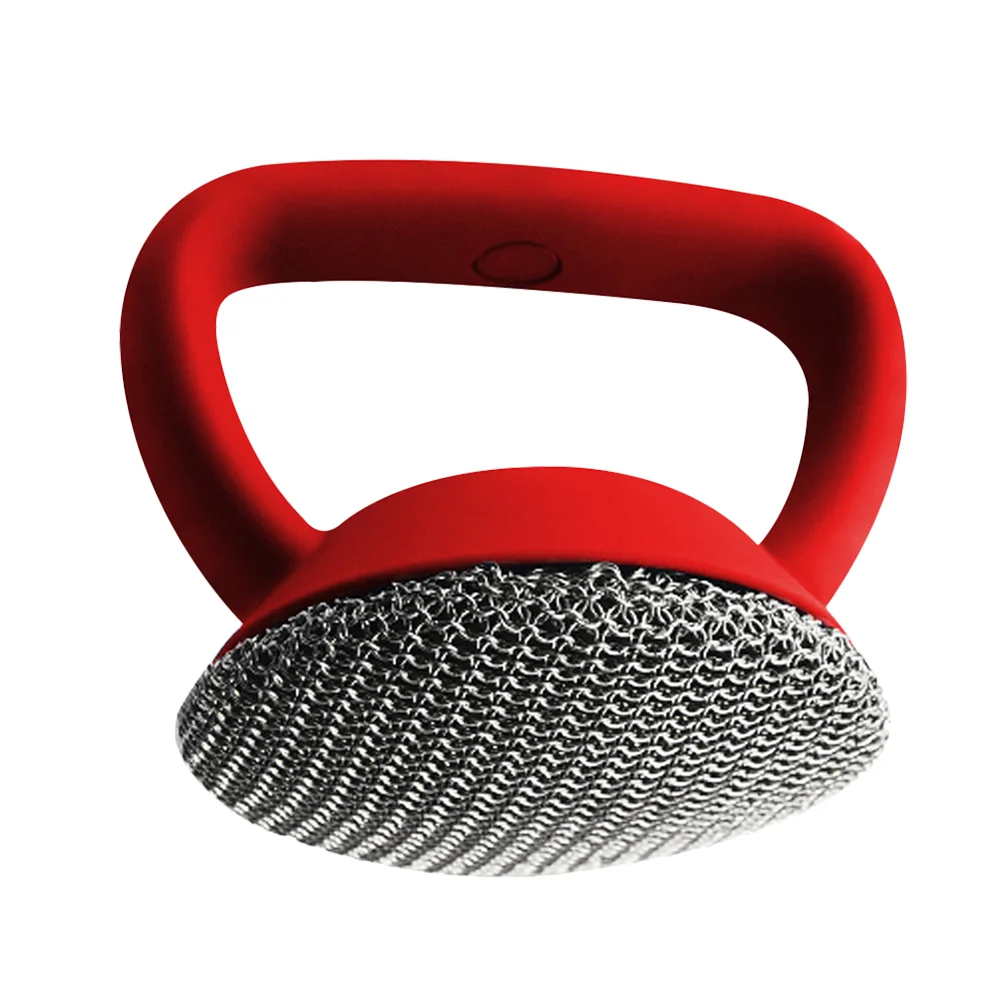 

Scrubber Chainmail Brush Cast Iron Cleaner Skillet Cookware Cleaning Metal Scrub Steel Wool