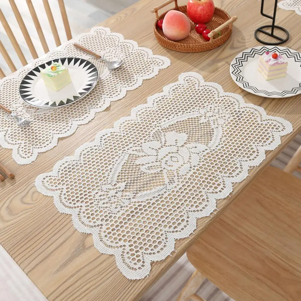 

Cup Coaster Elegant Solid White Color Bowl Cushion Place Mat Dining Table Decoration Round/Square Bowl Cushion Home Decor
