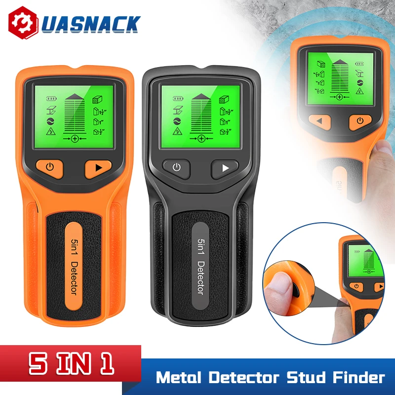 

Металлоискатель 5 в 1, цифровой детектор для обнаружения шпилек, с ЖК дисплеем