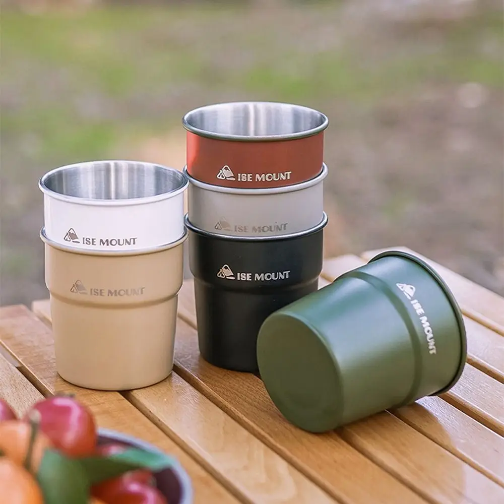 Изолированный Походный Стакан 300 Мл Легкая Чашка Из Нержавеющей Стали Для