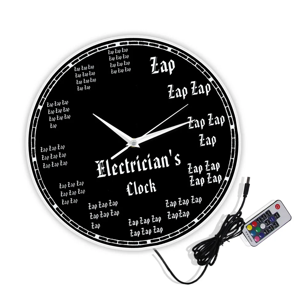 Часы электрика профессии современные настенные часы Zap молния настенное