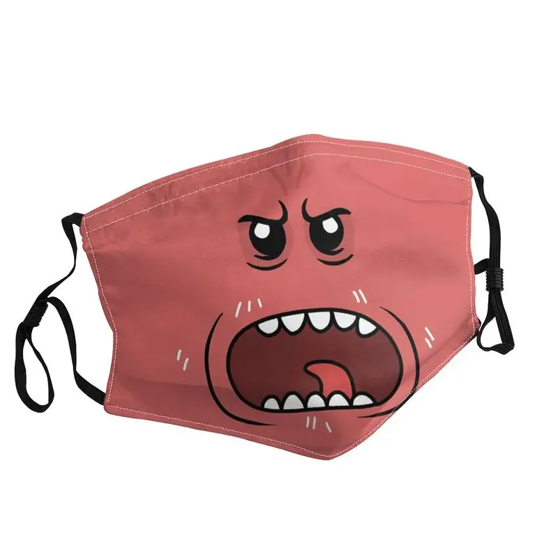 

Reusable Pickle Anime Rick Face Cartoon Bob Mask for Face Boonie Mask Men Women Anti Haze Protection Respirator Mouth Muffle